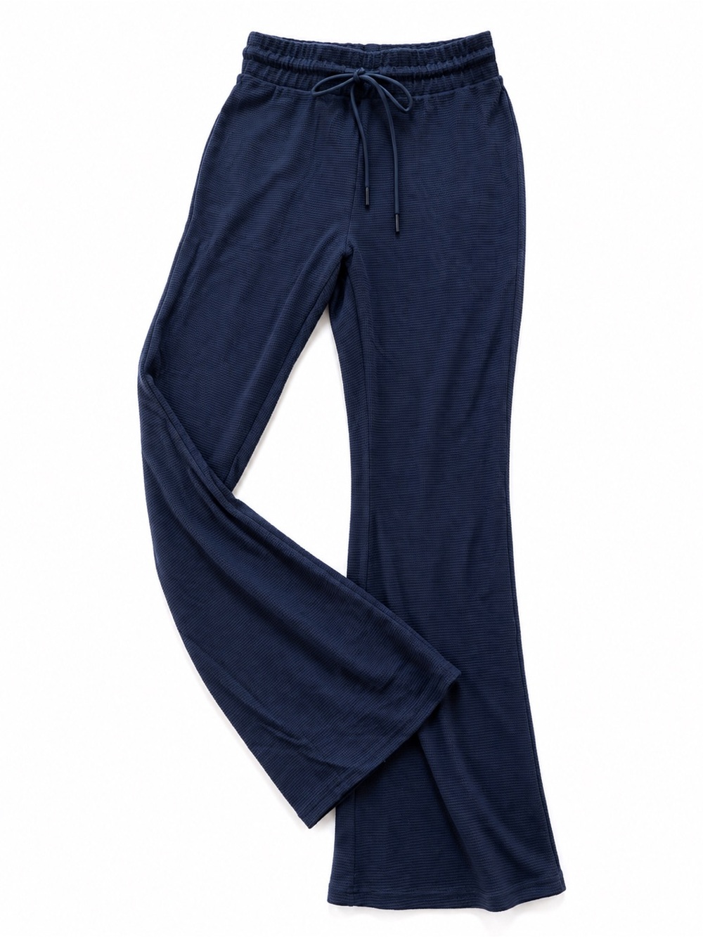 Women's Navy Ribbed Lounge Pants - Soft Sleepwear